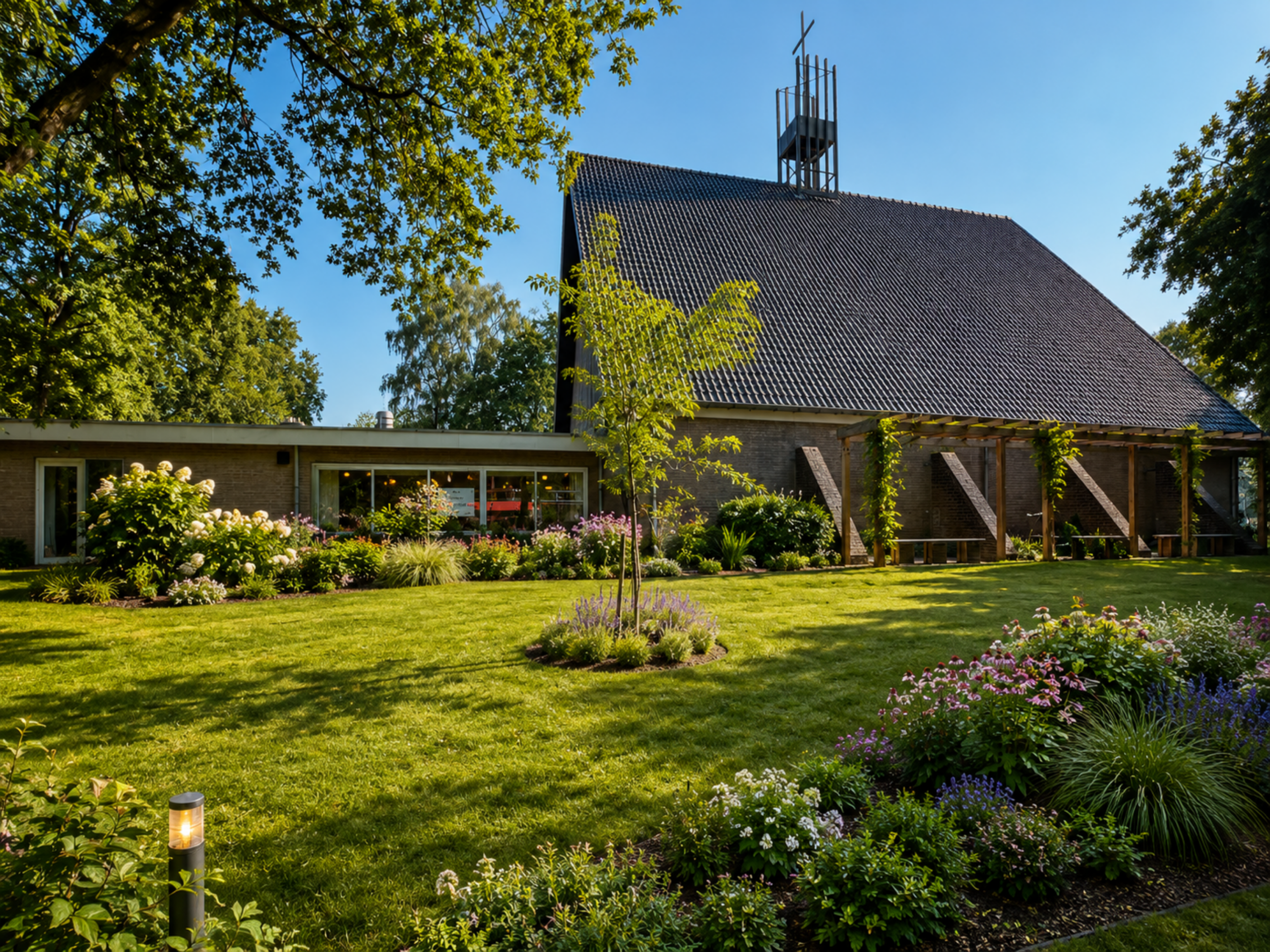 De Ontmoetingstuin bij de Ontmoetingskerk Doorwerth